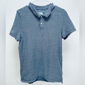 Fossil 54 Polo Shirt Men's Size Medium Light Blue Pullover Short Sleeve Collared